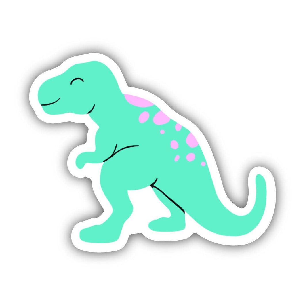Big Moods - Cute Green T-Rex Dinosaur Sticker