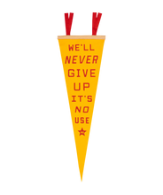 Load image into Gallery viewer, Oxford Pennant - We'll Never Give Up, It's No Use Pennant • blink-182 x Oxford Pennant
