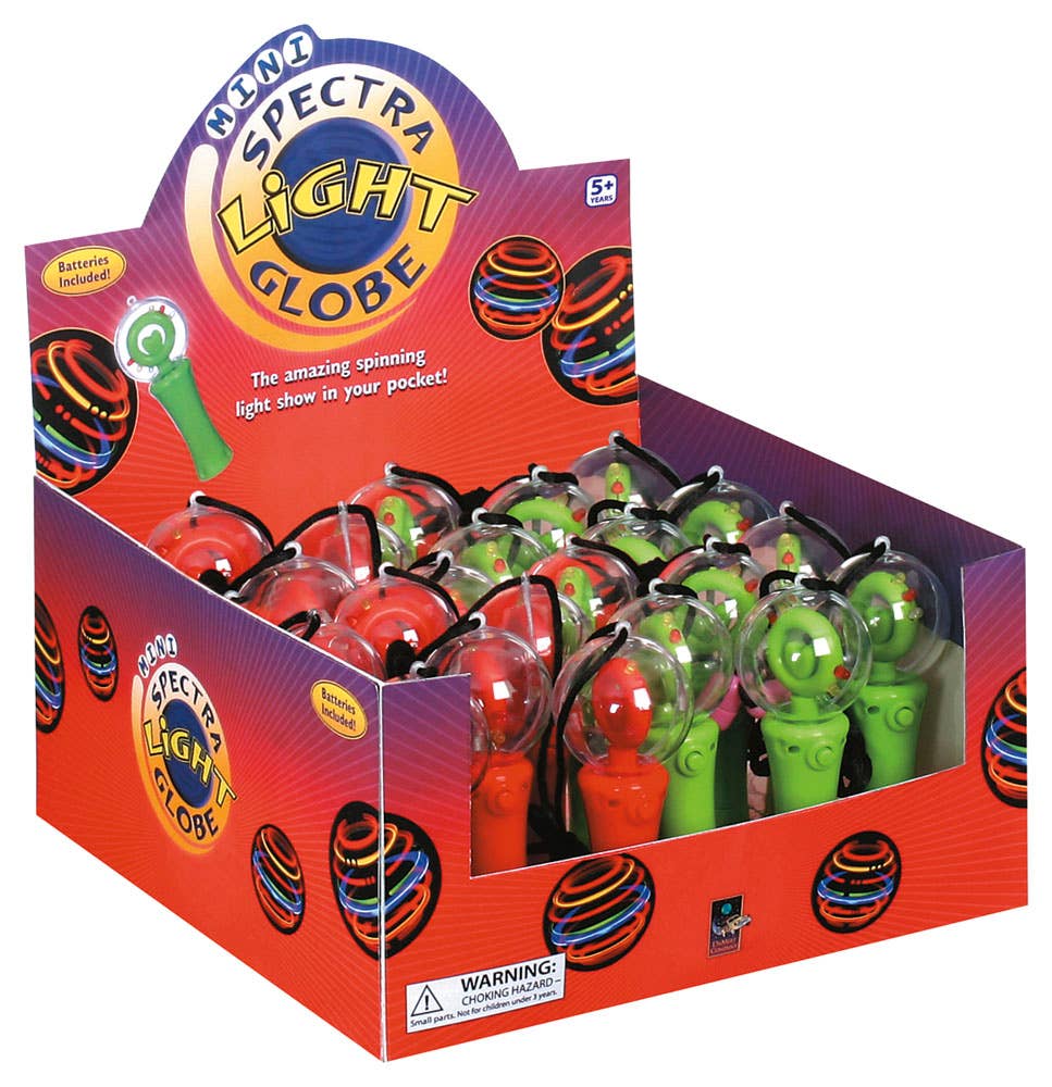 Toysmith - Mini Light Up Spectra Globe With Break Away Necklace