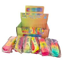 Load image into Gallery viewer, Auraquise - Realistic Rainbow Colorful Butter Stick Squishy Slow Rising Stress Relief Sensory Fidget Toy
