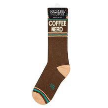 Load image into Gallery viewer, Gumball Poodle - Coffee Nerd Gym Crew Socks
