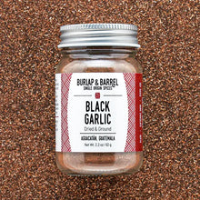 Load image into Gallery viewer, Burlap &amp; Barrel - Black Garlic - Single Origin Spice &amp; Seasoning
