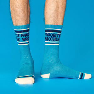 Gumball Poodle - Favorite Brother Gym Crew Socks
