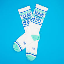 Load image into Gallery viewer, Gumball Poodle - Bless Your Heart Gym Crew Socks
