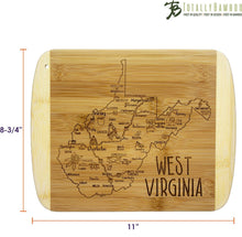 Load image into Gallery viewer, Totally Bamboo - A Slice of Life West Virginia Cutting &amp; Charcuterie Board
