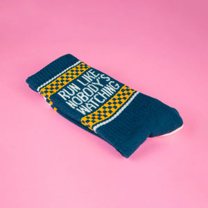 Gumball Poodle - Run Like Nobody's Watching Gym Crew Socks