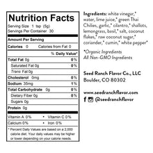 Load image into Gallery viewer, Seed Ranch Flavor Co - Lemongrass Serrano Hot Sauce | Thai Green | Mild | 5 oz
