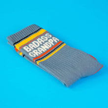 Load image into Gallery viewer, Gumball Poodle - Badass Grandpa Gym Crew Socks
