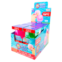 Load image into Gallery viewer, Novelty Brands - Fun Doh Squish &amp; Squeeze Sparkle Cube Fidget Toy- 12/Display
