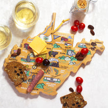 Load image into Gallery viewer, Totally Bamboo - West Virginia Cutting Board with Artwork by Fish Kiss™
