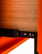 Load image into Gallery viewer, McGowan &amp; Rutherford Ltd - Orange Block Solid Wood Single Drawer Bedside Table
