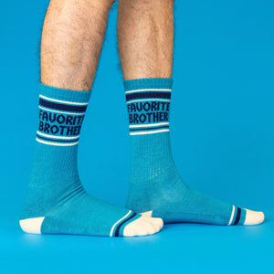 Gumball Poodle - Favorite Brother Gym Crew Socks