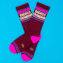 Load image into Gallery viewer, Gumball Poodle - Badass Grandma Gym Crew Socks
