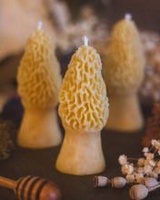 Load image into Gallery viewer, The Ramblin' Bee - Morel Mushroom Beeswax Candle
