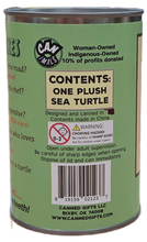 Load image into Gallery viewer, Canned Gifts - Canned Sea Turtle Stuffed Animal Plush w/Jokes | Unique Gift
