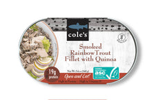 Load image into Gallery viewer, Cole's Seafood - Smoked Rainbow Trout Fillet w. Quinoa Open &amp; Eat Meal
