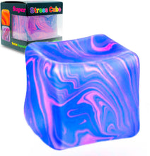 Load image into Gallery viewer, Auraquise - Marbled Nice Cube  Slow Rising Stress Relief Squeeze Toy Boxed Set
