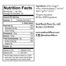 Load image into Gallery viewer, Seed Ranch Flavor Co - Chipotle Date Hot Sauce | Smoked Jalapeño | 5 oz
