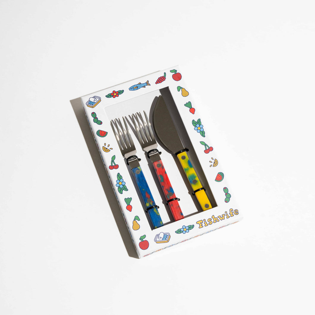 Fishwife - Tinned Fish Fork + Knife Set – Jon Henry General Store