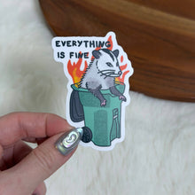 Load image into Gallery viewer, Big Moods - Everything Is Fine Possum Sticker
