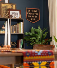 Load image into Gallery viewer, Oxford Pennant - Let Love Knock You On Your Ass Camp Flag • Jason Isbell x Oxford Pennant
