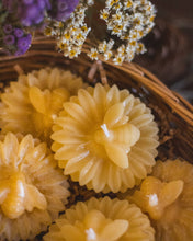 Load image into Gallery viewer, The Ramblin' Bee - Bee and Flower Beeswax Candle
