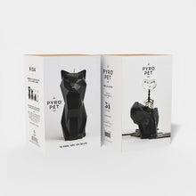 Load image into Gallery viewer, 54 Celsius - PyroPet Kisa Cat Skeleton Candle - 7&quot; Tall, Black
