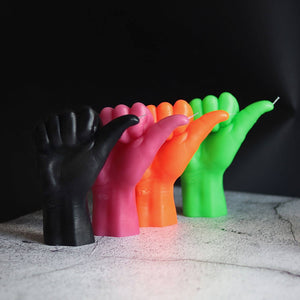 54 Celsius - CandleHand "Thumbs Up" Candle - Handmade, Real Skin Texture