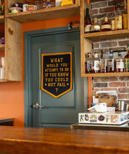 Load image into Gallery viewer, Oxford Pennant - What Would You Attempt To Do Camp Flag • Unreasonable Hospitality x Oxford Pennant
