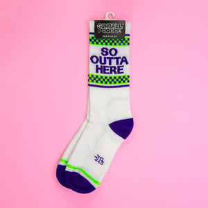 Gumball Poodle - So Outta Here Gym Crew Socks