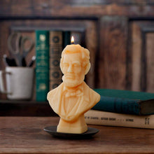 Load image into Gallery viewer, Big Dipper Wax Works - Abraham Lincoln Candle – 100% Beeswax – 6” Handcrafted

