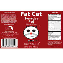 Load image into Gallery viewer, Fat Cat - Everyday Red Jalapeno Hot Sauce (1/2 Case - 6 ct)
