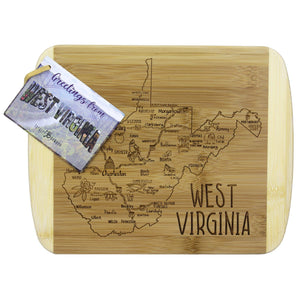 Totally Bamboo - A Slice of Life West Virginia Cutting & Charcuterie Board