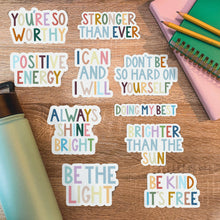 Load image into Gallery viewer, Big Moods - Be Kind, It&#39;s Free Positivity Lettering Sticker
