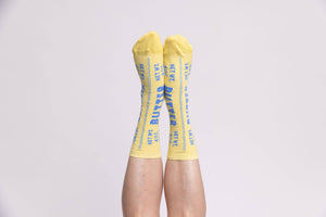 Yellow Owl Workshop - Butter - Small Crew Socks