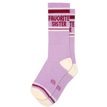 Load image into Gallery viewer, Gumball Poodle - Favorite Sister Gym Crew Socks
