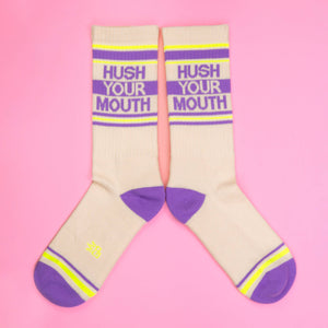 Gumball Poodle - Hush Your Mouth Gym Crew Socks