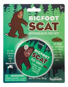 Bigfoot Scat, Poo Colored Slime with Unicorn Figurine