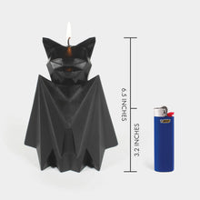 Load image into Gallery viewer, 54 Celsius - PyroPet Blaka - Black Bat Halloween Candle | Hidden Skeleton
