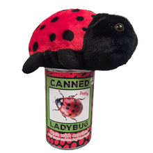 Load image into Gallery viewer, Canned Gifts - Canned Ladybug - Bug Insect Plush Gift in Can w/Jokes
