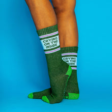 Load image into Gallery viewer, Gumball Poodle - Crying On The Inside Grip Socks
