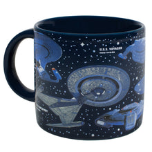 Load image into Gallery viewer, Unemployed Philosophers Guild - Starships of Star Trek Coffee Mug
