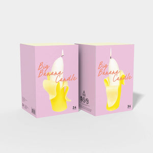 54 Celsius - Big Banana Candle - Handmade, 6.5" Tall, 16 Hr burn