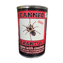 Load image into Gallery viewer, Canned Gifts - Canned Tarantula - Bug Insect Plush Gift in Can w/Jokes
