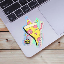 Load image into Gallery viewer, Big Moods - Pizza Party Holographic Sticker
