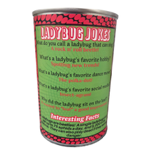 Load image into Gallery viewer, Canned Gifts - Canned Ladybug - Bug Insect Plush Gift in Can w/Jokes
