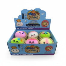 Load image into Gallery viewer, K &amp; S WHOLESALE INC - Tie-Dye Rainbow Dumplings w/ Faces
