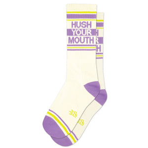 Gumball Poodle - Hush Your Mouth Gym Crew Socks