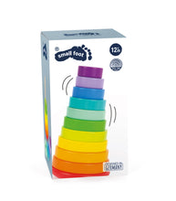 Load image into Gallery viewer, Hauck Toys - Small Foot Wooden Toys Large Stacking Rainbow Tower Designed
