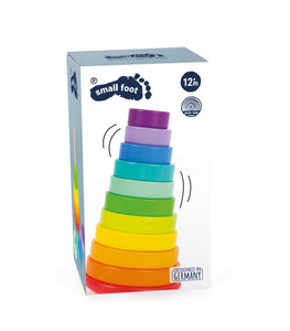 Hauck Toys - Small Foot Wooden Toys Large Stacking Rainbow Tower Designed